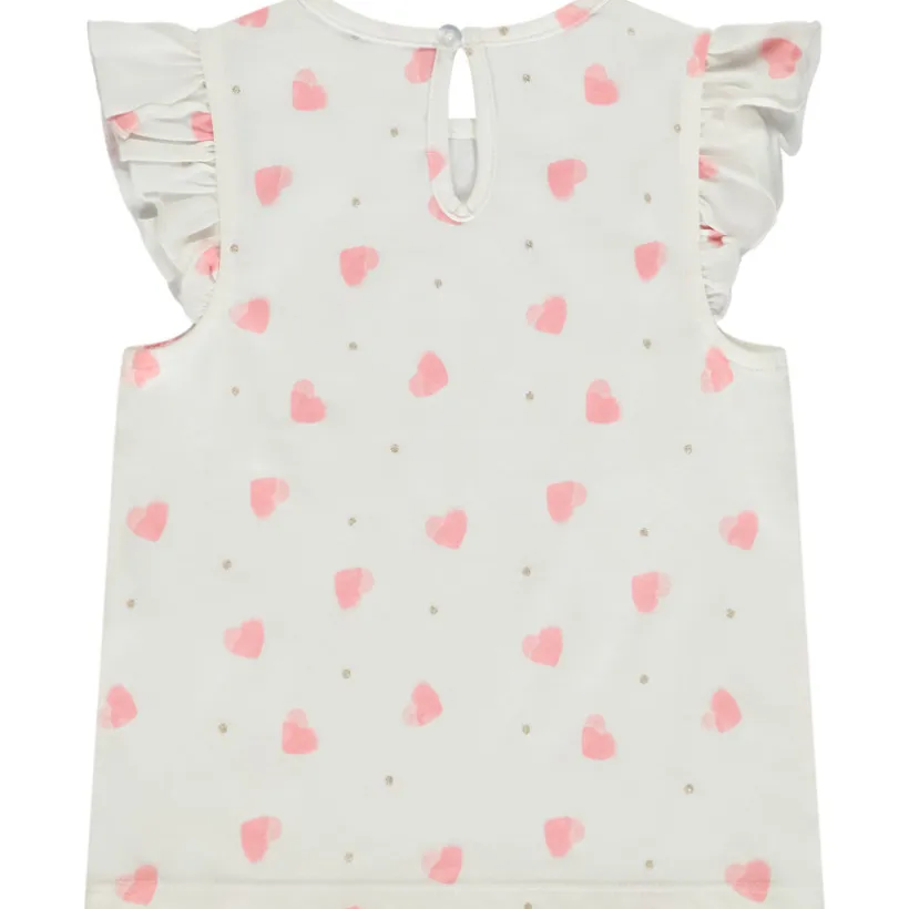 Set van korte mouwen fantasie t-shirts voor baby meisjes