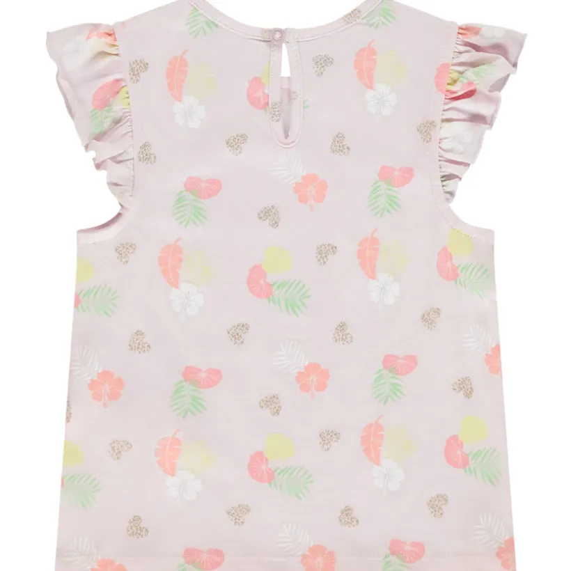 Set van korte mouwen fantasie t-shirts voor baby meisjes