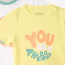 Set van 4 korte mouwen fantasie t-shirts voor jongen.