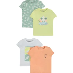Set van 4 korte mouwen fantasie T-shirts voor baby jongen