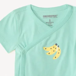Set van 7 korte mouwen jungleprint rompers voor babyjongens (verschillende openingen afhankelijk van de leeftijd)