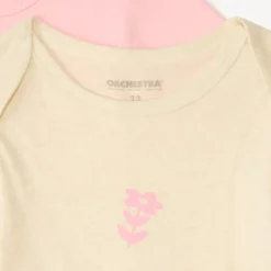 Set van 5 korte mouwen rompertjes met fantasiedruk voor meisjesbaby's