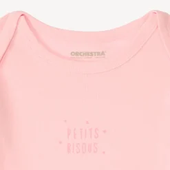 Set van 5 korte mouwen rompertjes met fantasiedruk voor meisjesbaby's