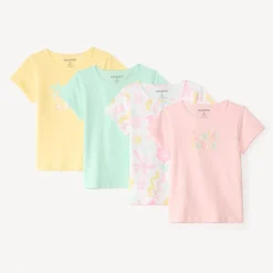 Set van 4 korte mouw T-shirts met print meisjes