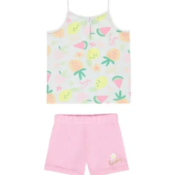 Set van korte pyjama in jersey met fruitprint meisjes