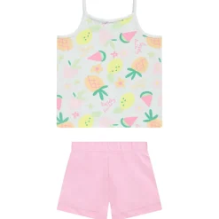 Set van korte pyjama in jersey met fruitprint meisjes