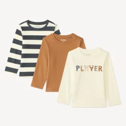 Set van 3 langarm t-shirts voor babyjongens