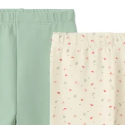 Set van 2 lange fleece boxershorts meisjes, met elastische taille, in verschillende kleuren en motieven