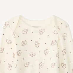 Set van 3 lange mouwen babyrompers met schapenmotieven (verschillende afwerkingen afhankelijk van de leeftijd)