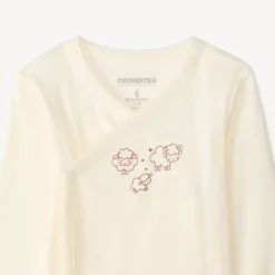 Set van 3 lange mouwen babyrompers met schapenmotieven (verschillende afwerkingen afhankelijk van de leeftijd)