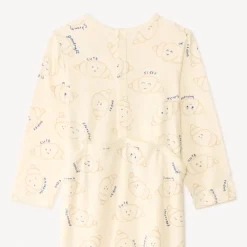 Set van 2 lange mouwen pyjama's met croissantmotief voor babyjongens (verschillende openingen afhankelijk van de leeftijd)
