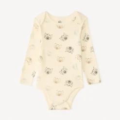 Set van 3 lange mouwen rompers Tom & Jerry Warner voor jongensbaby met verschillende opening afhankelijk van de leeftijd.
