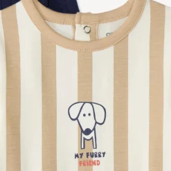 Set van 3 lange mouwen rompers voor jongens met een teckelmotief