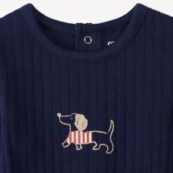 Set van 3 lange mouwen rompers voor jongens met een teckelmotief