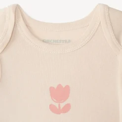 Set van 5 lange mouwen rompertjes voor babymeisjes met natuurmotief