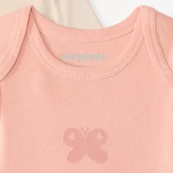 Set van 5 lange mouwen rompertjes voor babymeisjes met natuurmotief