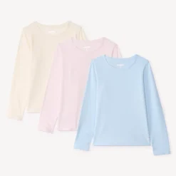 Set van 3 lange mouwen t-shirts meisjes