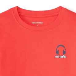 Set van 3 lange mouwen T-shirts met muziekkoptelefoonprint jongens