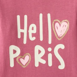 Set van 5 lange mouwen t-shirts voor meisjes met fantasiedruk.