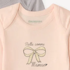 Set van 7 lange mouw rompertjes voor meisjes baby