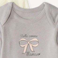 Set van 7 lange mouw rompertjes voor meisjes baby
