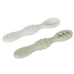 Set van 2 leerlepels Miamix - Groen