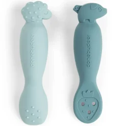 Set van 2 lepels voor leren Tiny Farm Blauw