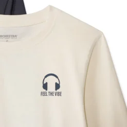 Set van 3 longsleeve T-shirts effen jongens