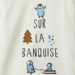 Set van 4 longsleeve T-shirts met pinguïnprint voor babyjongens