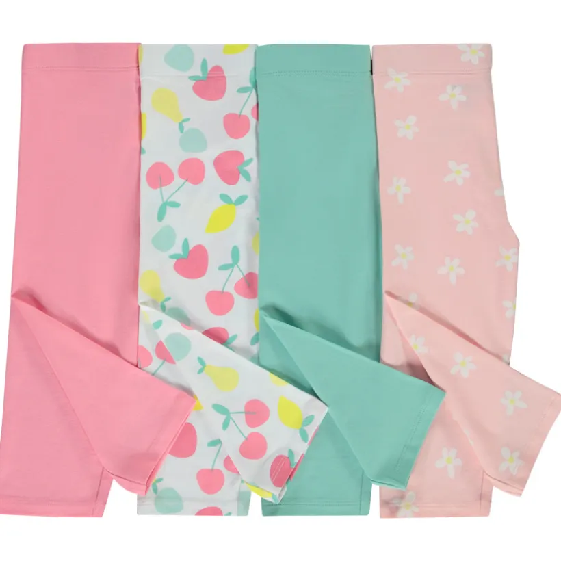 Set van 4 meisjes leggings met motief