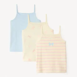 Set van 3 meisjes tops met schouderbandjes.