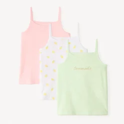 Set van 3 meisjes tops met schouderbandjes.