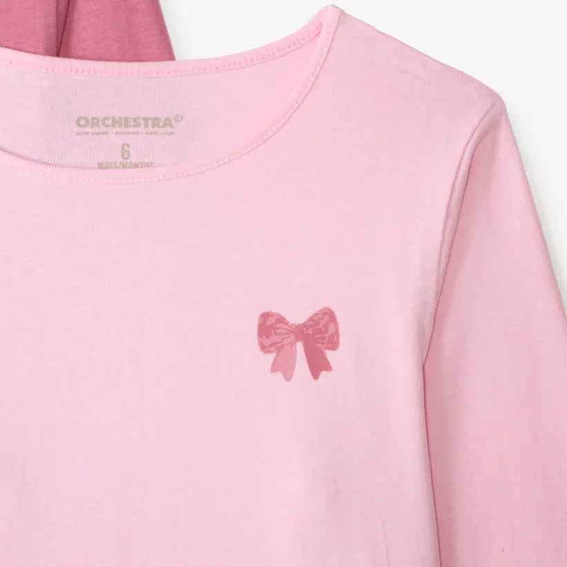 Set van 5 meisjes t-shirts met lange mouwen en fantasieprints