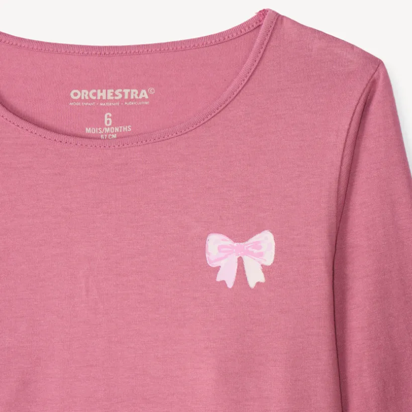 Set van 5 meisjes t-shirts met lange mouwen en fantasieprints