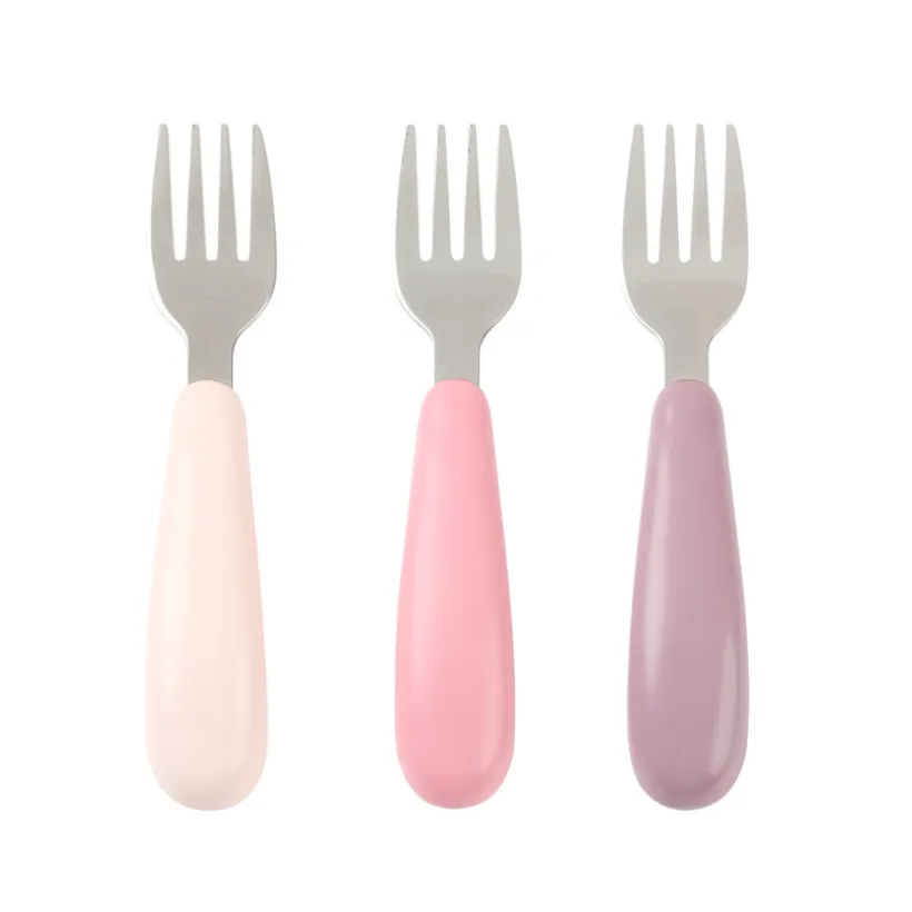 Set van 3 metalen vorken Miamix - Roze