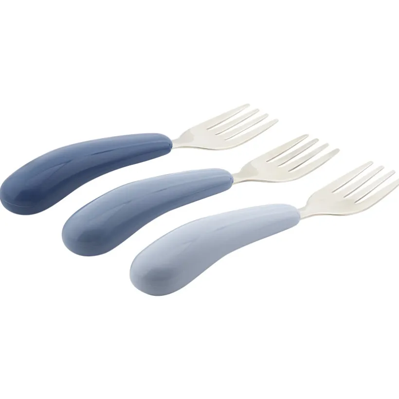 Set van 3 metalen vorken Yummix blauw