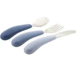 Set van 3 metalen Yummix bestek blauw