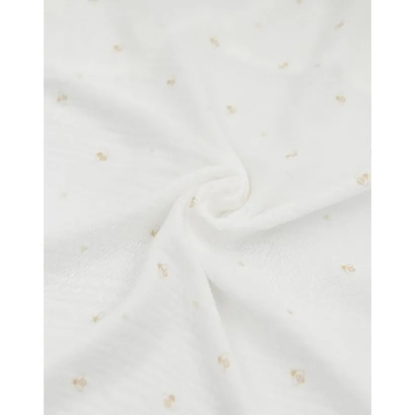 Set van 3 mousseline luiers - Bee's/Off White/Almond - 70x70cm