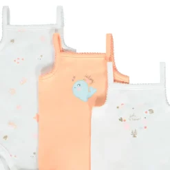 Set van 7 mouwloze bodies met fantasieprints meisjes