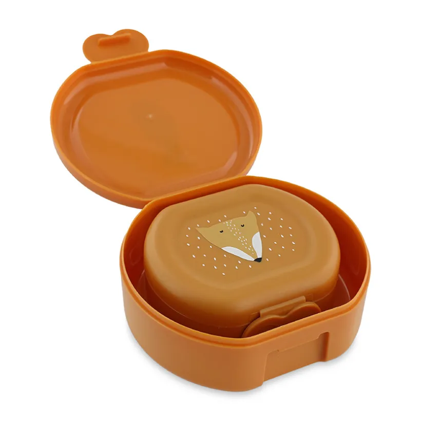 Set van 2 nestbare oranje lunchboxen Mr. Fox
