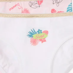 Set van 7 onderbroeken in fantasieprint van jersey meisjes