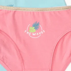 Set van 7 onderbroeken in fantasieprint van jersey meisjes