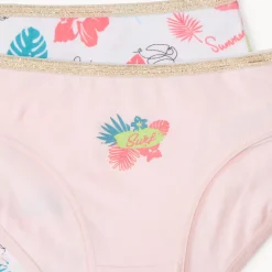Set van 7 onderbroeken in fantasieprint van jersey meisjes
