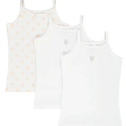 Set van 3 onderhemdjes met bretellen meisjes