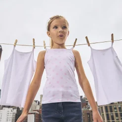 Set van 3 onderhemdjes met bretellen meisjes