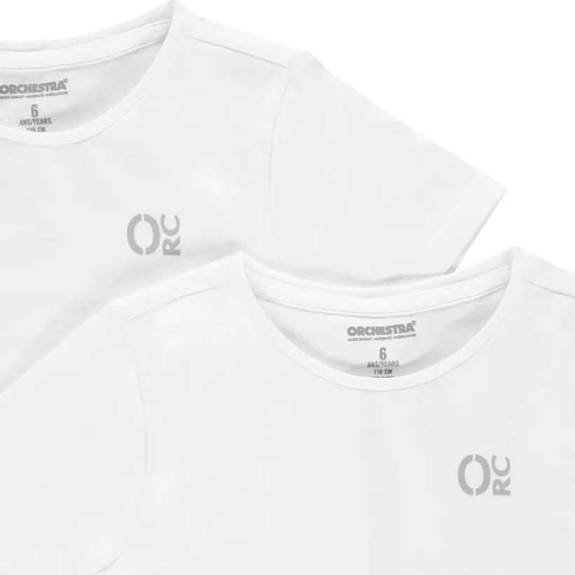 Set van 2 onderhemdjes met logo jongens