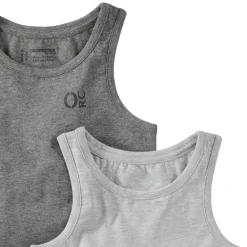 Set van 2 onderhemdjes met mouwloos ontwerp en logo-print