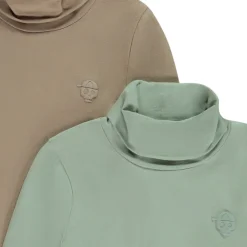 Set van 2 ondertruien met puff print skull jongens