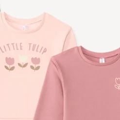 Set van 3 oversized sweaters meisjes met tulpenmotief