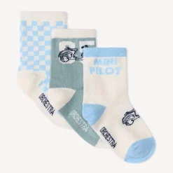 Set van 3 paar jacquardsokken met scooterprint voor babyjongens